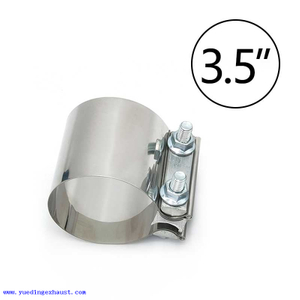 3.5" inch Exhaust Flat Band Clamp Stainless Ssteel Butt Joint
