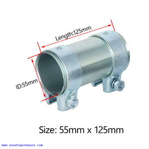 55mm x 125 exhaust pipe connector sleeve joiner
