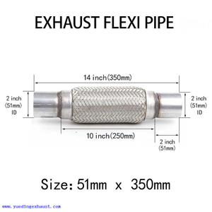 2 inch x 14 inch Exhaust Flexi Pipe Flex Joint Flexible Tube Repair