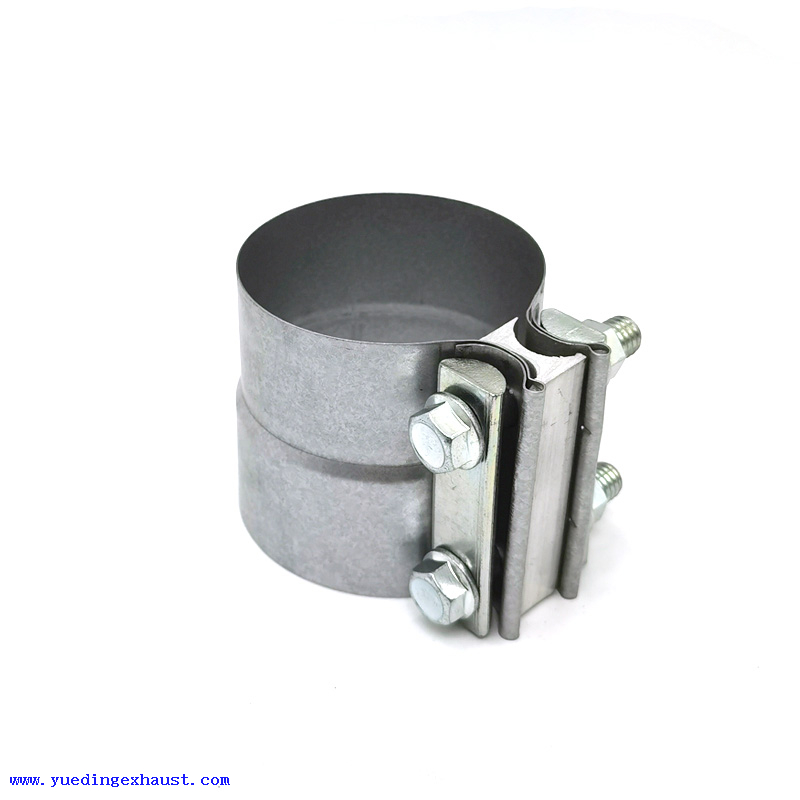 2 1/2" 2.5" Aluminized Exhaust Lap Joint Step Clamp 2.5" OD to 2.50" ID
