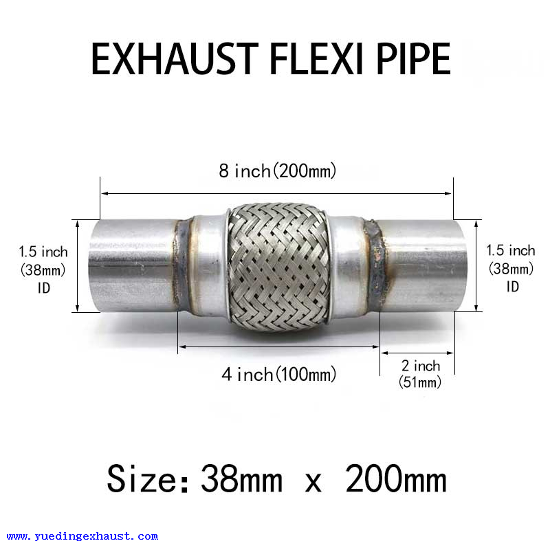 1.5 x 8 inch Exhaust Flexi Tube Joint Flexible Pipe Repair