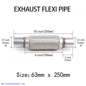 2.5 inch x 10 inch Exhaust Flex Tube Flex Joint Flexible Pipe Repair