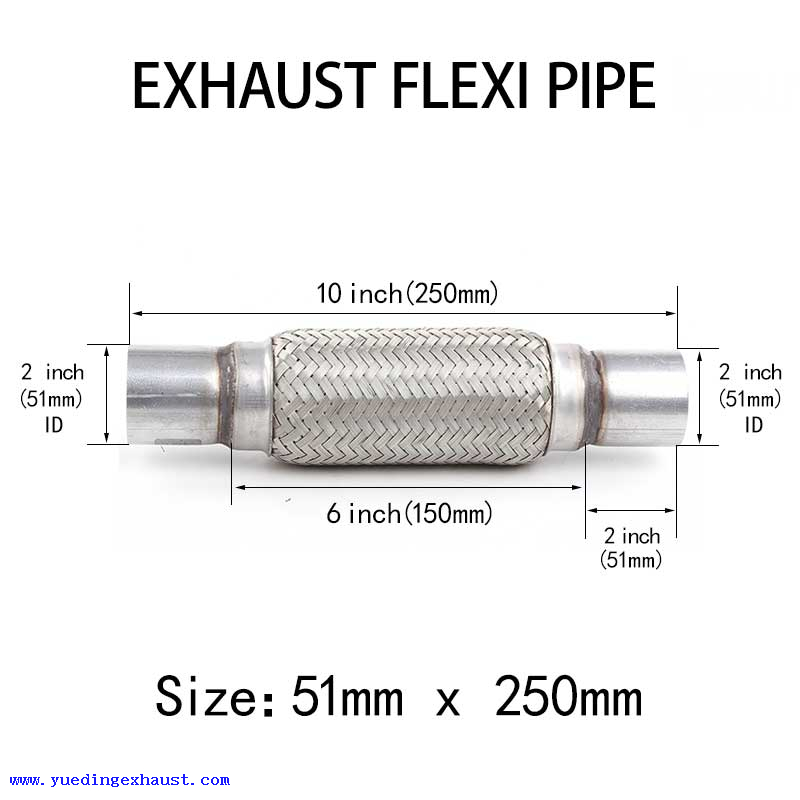 2 inch x 10 inch Exhaust Flexi Pipe Flex Joint Flexible Tube Repair